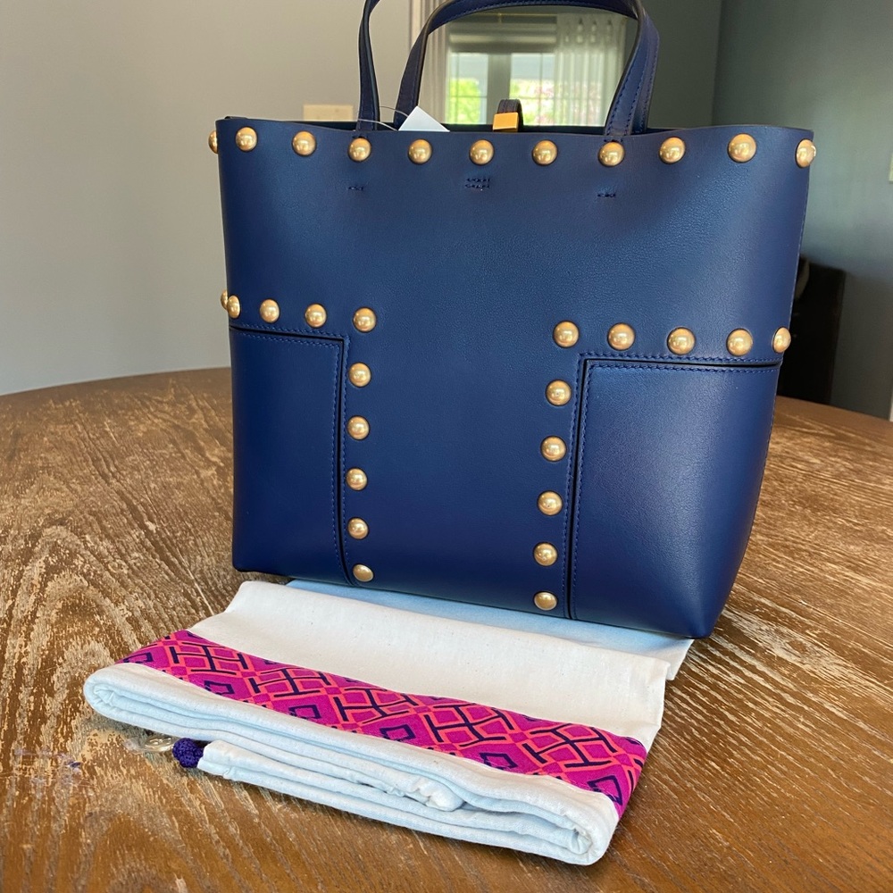 NWT Tory Burch Block T Stud Mini Tote